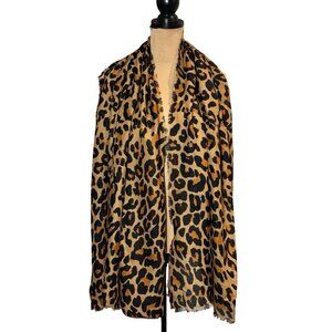 Large Leopard Print Scarf Pashmina Wrap Soft Luxury Animal Print Chic Mob Wife